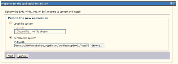 This illustration displays the Preparing for the application installation.