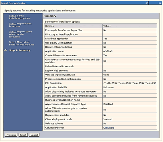 This illustration displays the Summary window.