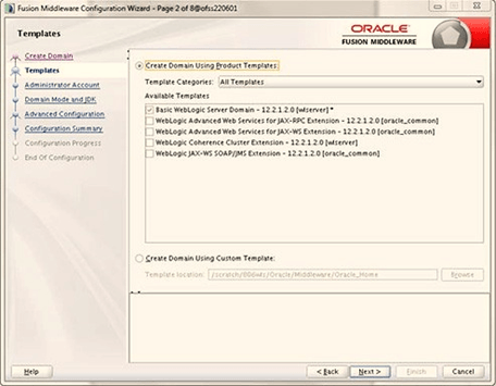 The Templates screen