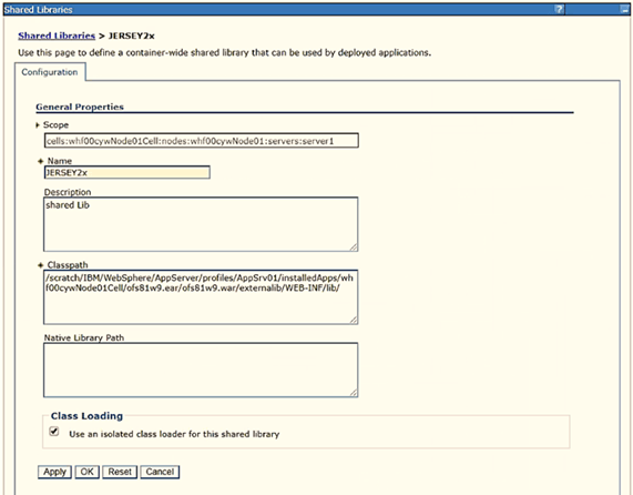 Click Environment from the menu on the left to expand and view the list. Click Shared Libraries to open the Shared Libraries window.