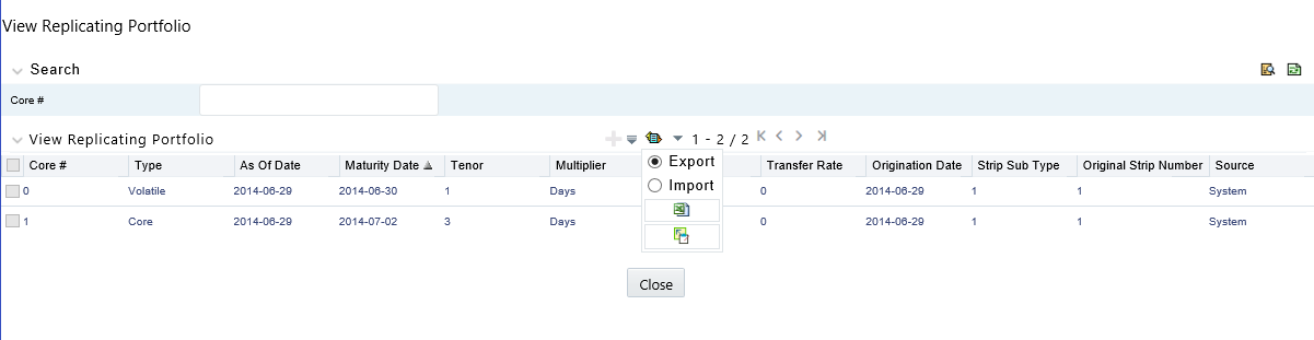 Export and Import Replicating Portfolio Data in Excel