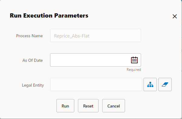 Execution using Cash Flow Process UI