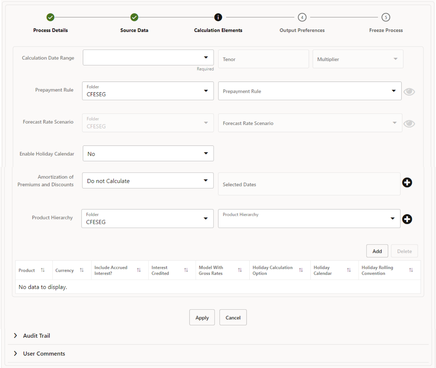 Creating Cash Flow Process