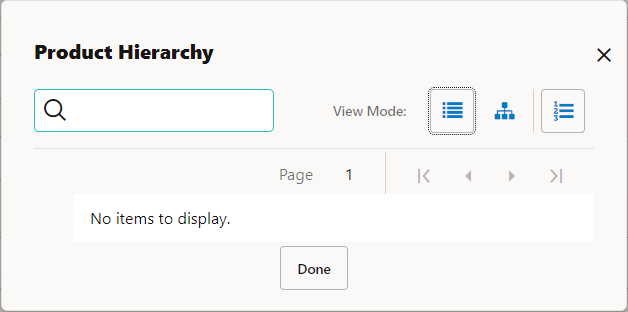 Product Hierarchy Folder