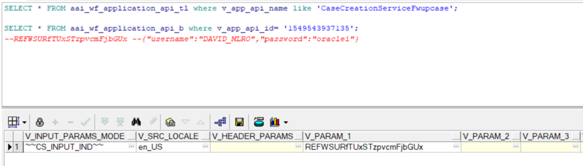 This image displays the AAI_WF_APPLICATION_API_B table. This image displays the AAI_WF_APPLICATION_API_B table.