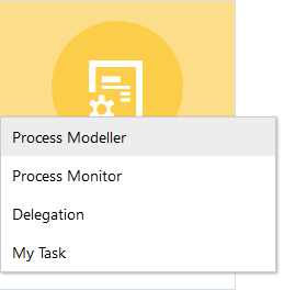 This image displays the Process Modelling Framework Tile.