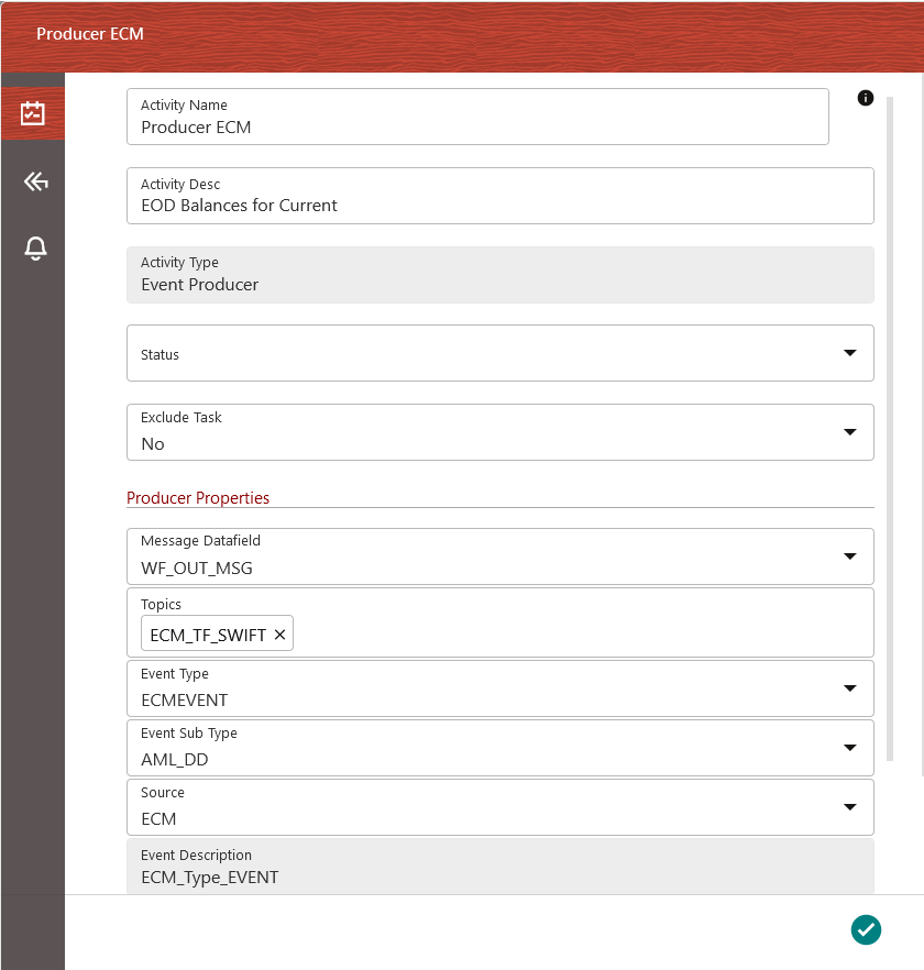 This image displays the Producer Activity tab.
