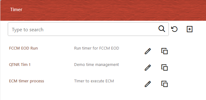 The image displays the Timer List Window.