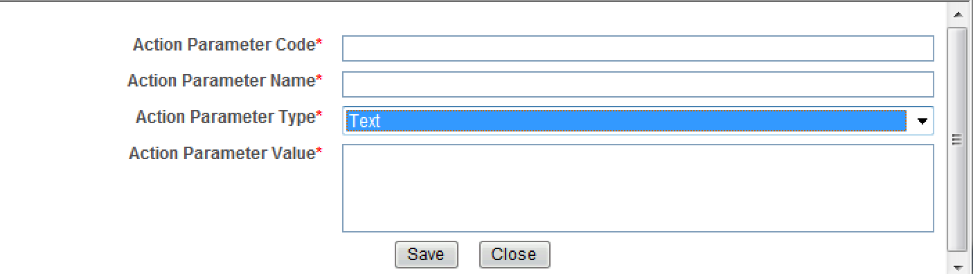 Adding an Action Parameter