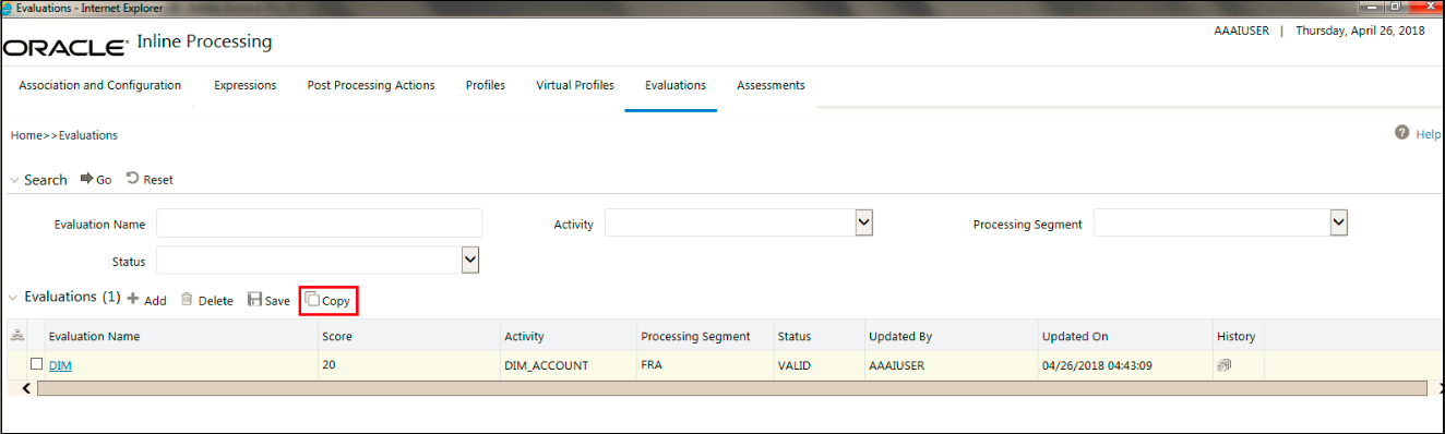 Copying Evaluation