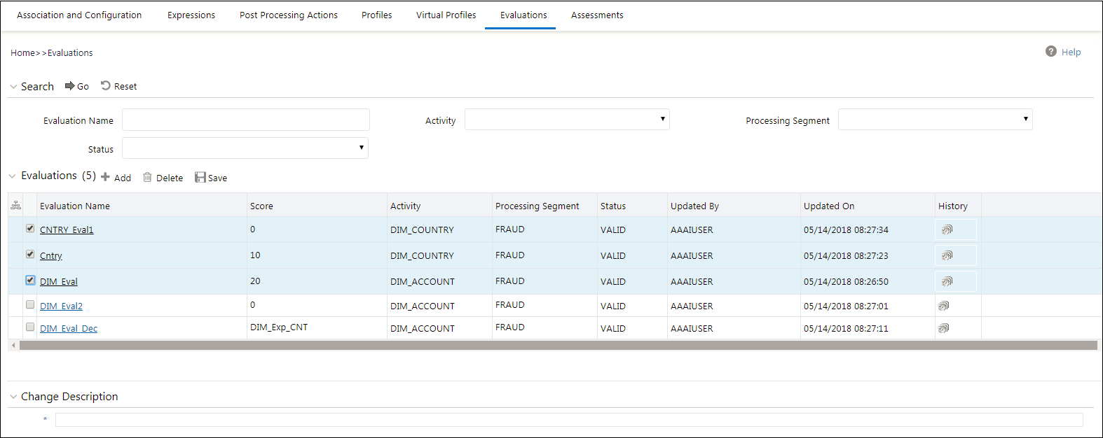 Saving Multiple Evaluations