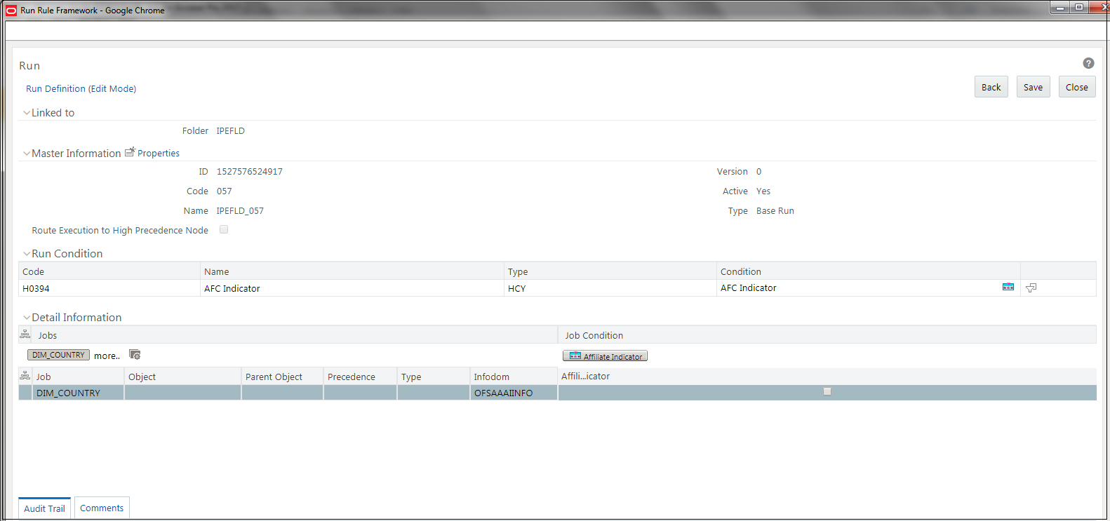 Job Hierarchy RRF page
