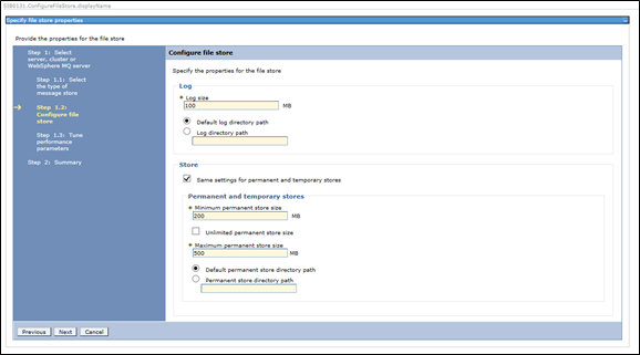 Configure the File Store