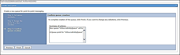 Confirm queue creation