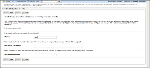 Create JMS System Module