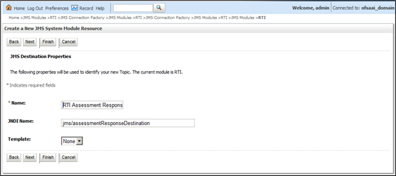 Create a New JMS System Module Resource