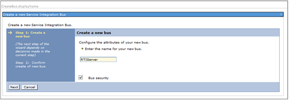 Create a New Service Integration Bus