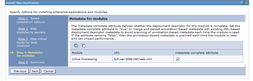 Metadata for modules
