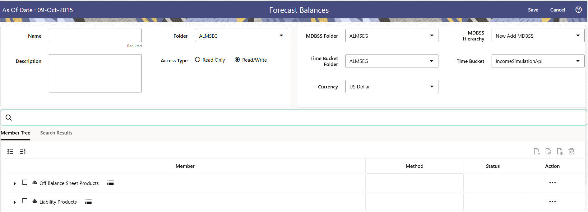 Create Forecast Balance Rule Create Forecast Balance Rule