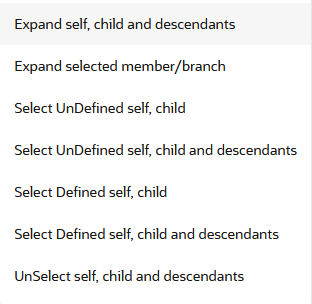 Member Tree Selection