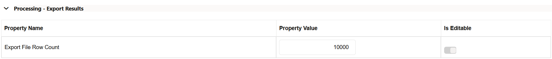 Processing - Export Results