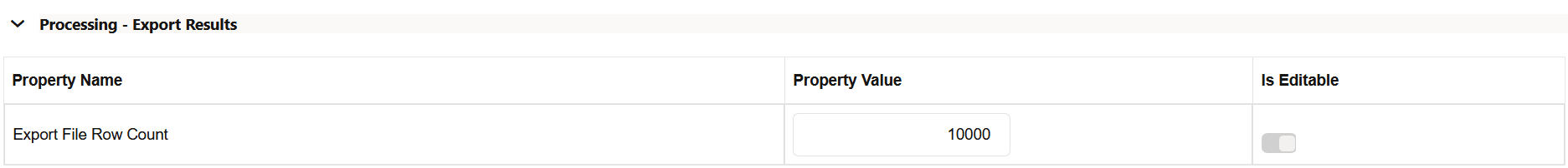 Processing - Export Results