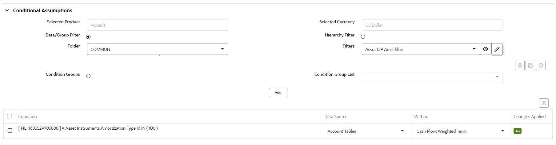 Conditional Assumptions Conditional Assumptions