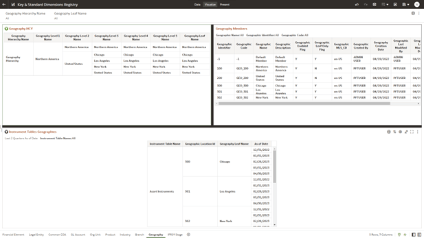 Geography - Key & Standard Dimensions Registry Geography - Key & Standard Dimensions Registry