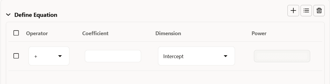 Define Equation Section Define Equation Section