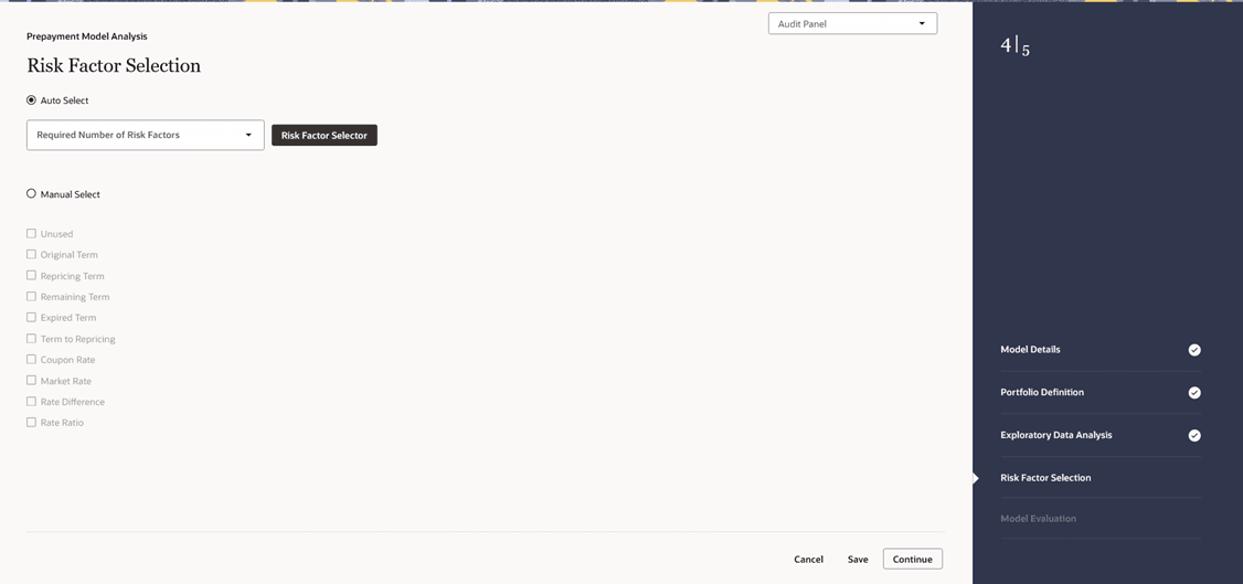 Risk Factor Selection Risk Factor Selection