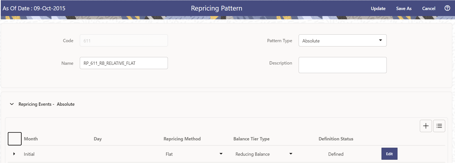 Define Absolute Repricing Pattern Define Absolute Repricing Pattern