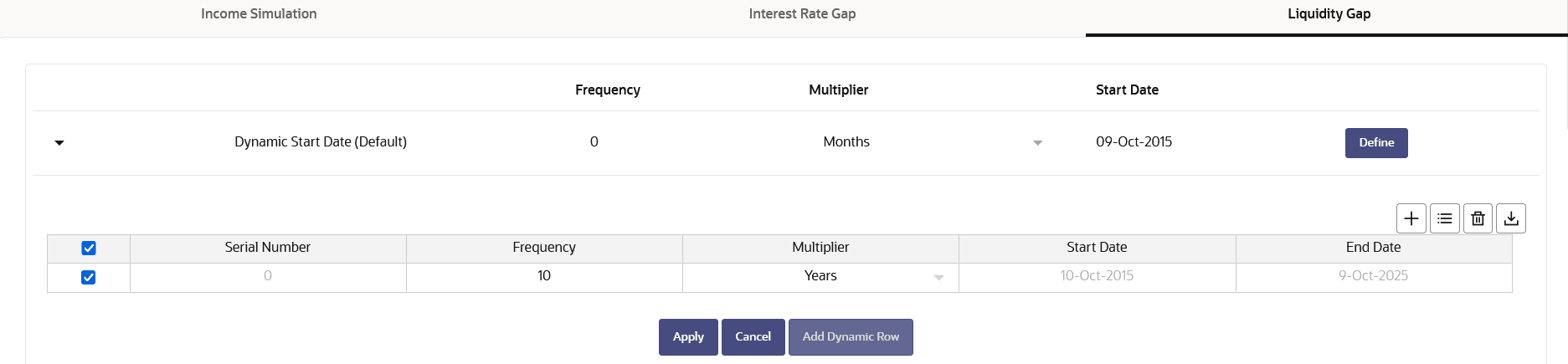 Liquidity Buckets Liquidity Buckets