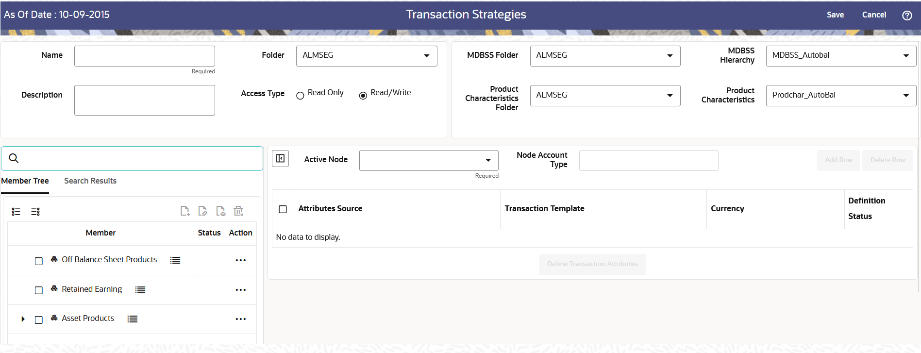 Transaction Strategy Rule