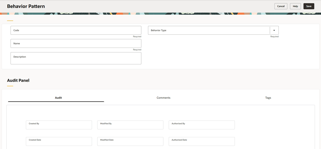 Behavior Patterns Details Page