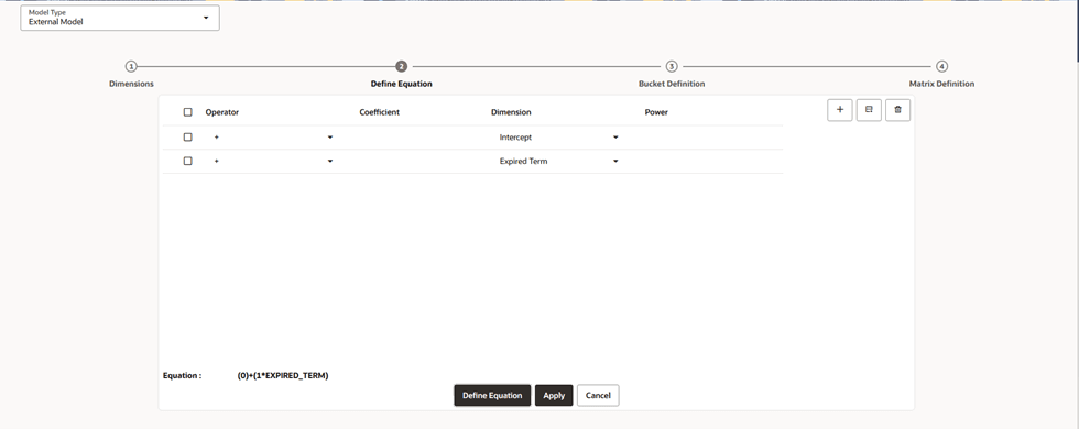Define Equation Section Define Equation Section