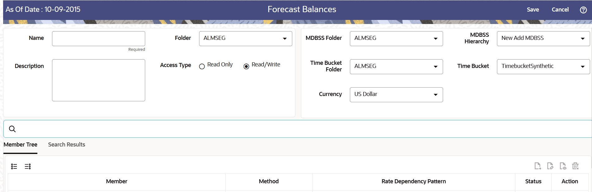 Create Forecast Balance Rule