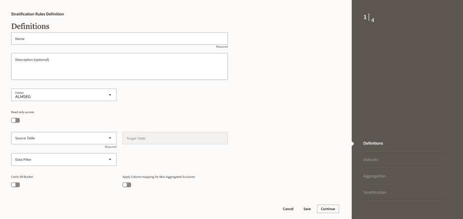 Definitions section