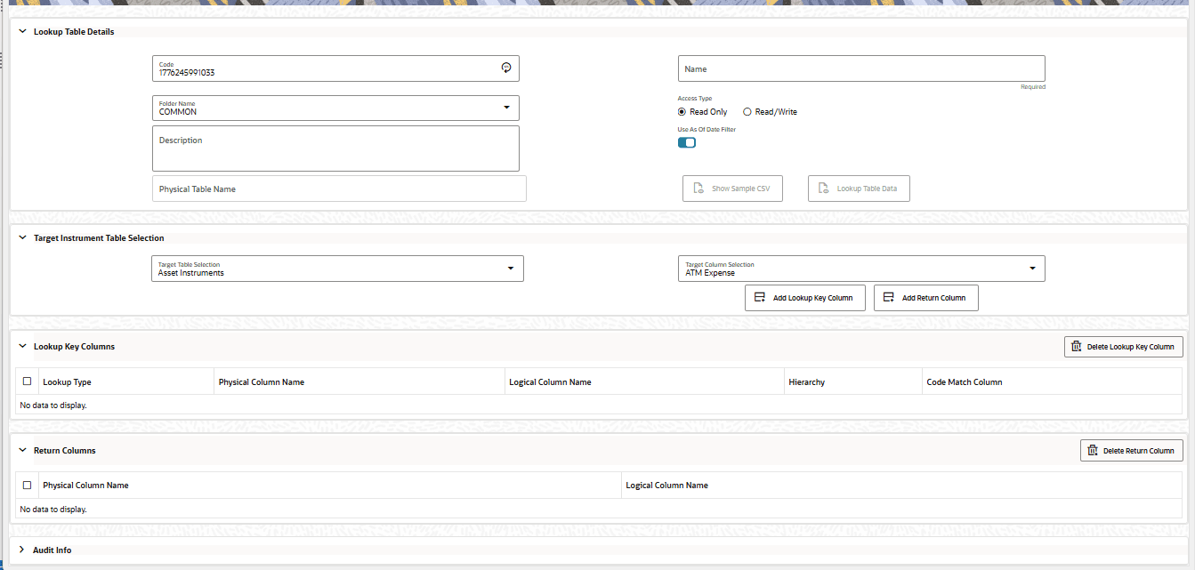 Adding a Lookup Table