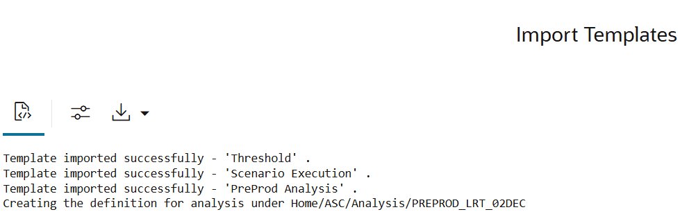 Create Scenario Definition and Import Templates