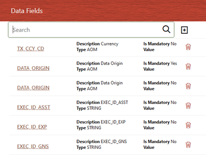 Balance Computation Management Ledger process with Data Fields tab details