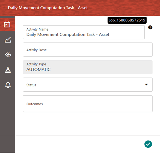 Balance Computation Management Ledger process with Service Task details