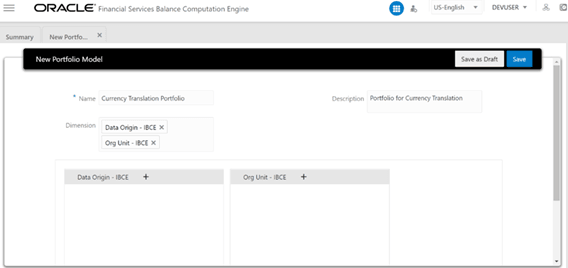 Values in the New Portfolio Model Values in the New Portfolio Model