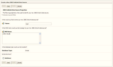 Select the AdminServer option and click Finish.