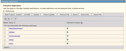 This illustration displays the Enterprise Applications Preferences.