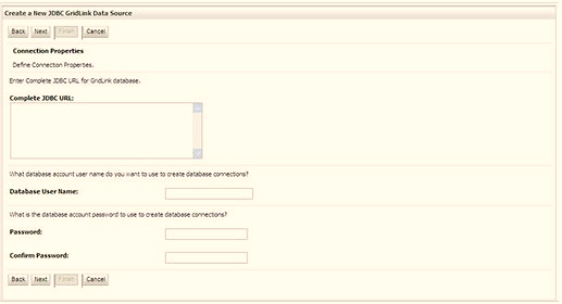 If you have selected the option, New > GridLink Data Source while creating the "Data Source", you can directly specify the JDBC URL as indicated.