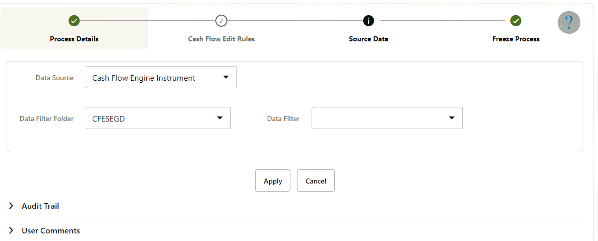 Creating Cash Flow Edits Rule