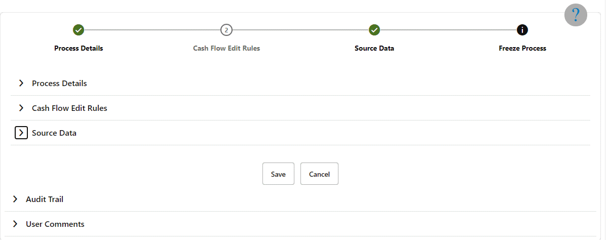 Creating Cash Flow Edits Rule