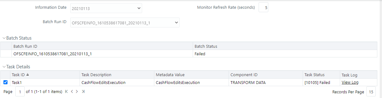 View the Task Details View the Task Details
