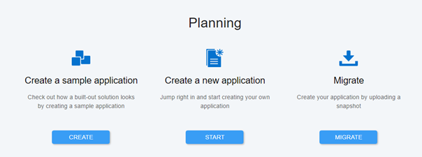 This screen allows you to Create a new Cloud Application.