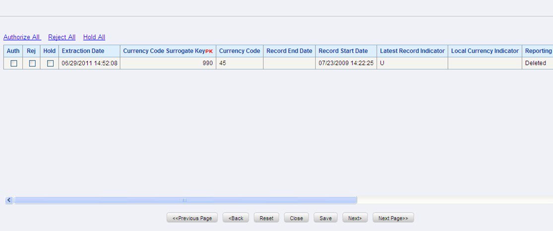 DEFQ - Data Entry Re-Authorize Deleted Records Window
